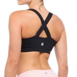 IABMFG London Crossback Black Sports Bra